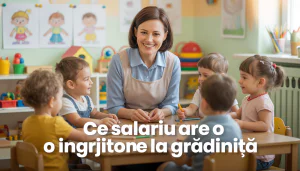 Ce salariu are o îngrijitoare la grădiniță în 2026? (Net și Brut – Stat vs Privat)