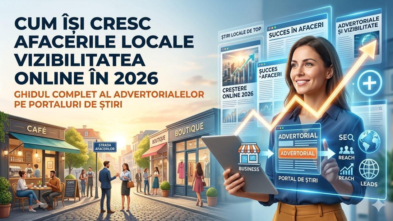 Cum Își Cresc Afacerile Locale Vizibilitatea Online în 2026: Ghidul Complet al Advertorialelor pe Portaluri de Știri